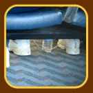 close-up of shackles